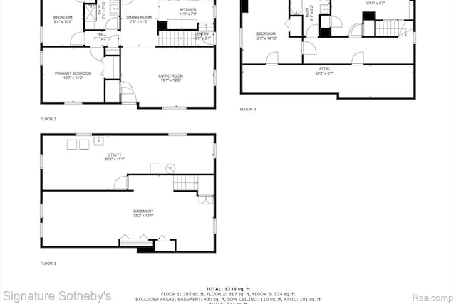 1717 Penistone St, Birmingham, MI 48009 - view of floor plan / room layout