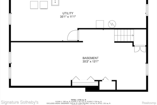 1717 Penistone St, Birmingham, MI 48009 - view of floor plan / room layout