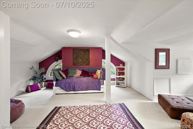 777 Kensington Ln, Bloomfield Hills, MI 48304 - bedroom with carpet flooring, multiple windows, and lofted ceiling