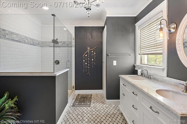 777 Kensington Ln, Bloomfield Hills, MI 48304 - full bath with a shower stall and double vanity