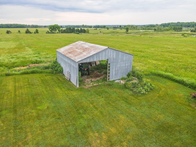 2620 N 184th Ave, Walkerville, MI 49459 - view of pole building featuring a view of countryside