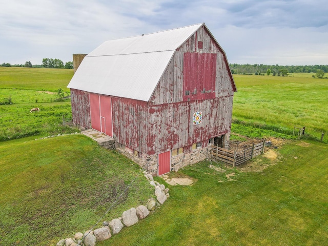 2620 N 184th Ave, Walkerville, MI 49459 - view of barn featuring a lawn and a view of rural / pastoral area