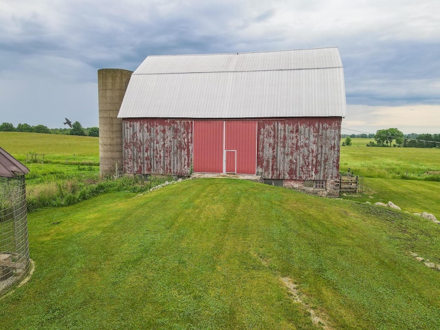 2620 N 184th Ave, Walkerville, MI 49459 - view of barn featuring a lawn and a view of rural / pastoral area
