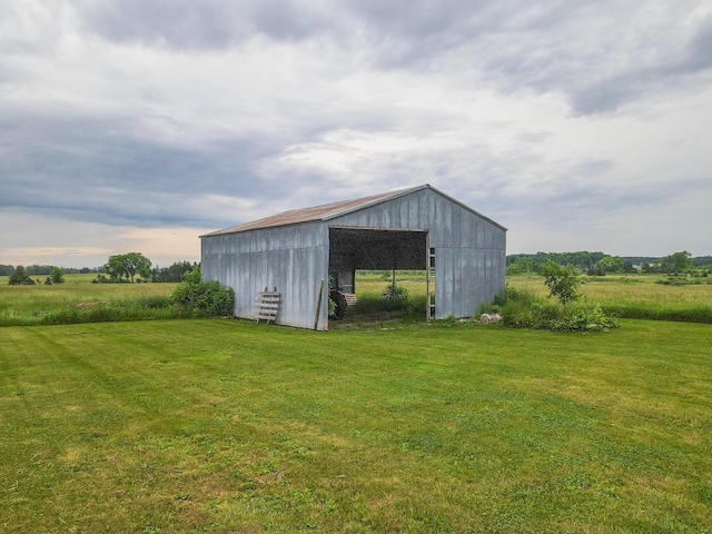 2620 N 184th Ave, Walkerville, MI 49459 - view of pole building featuring a yard and a view of rural / pastoral area
