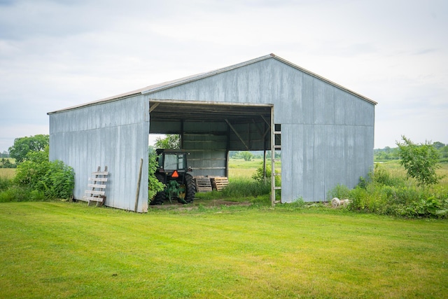 2620 N 184th Ave, Walkerville, MI 49459 - view of pole building featuring a lawn