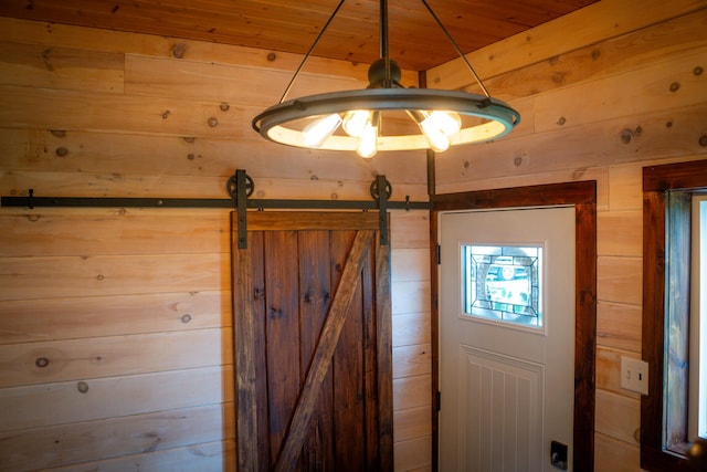 2620 N 184th Ave, Walkerville, MI 49459 - detailed view of wood walls and wooden ceiling