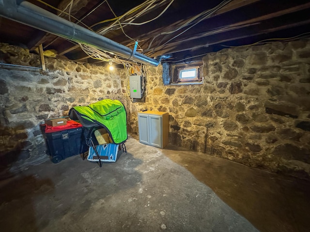 2620 N 184th Ave, Walkerville, MI 49459 - unfinished basement with electric panel