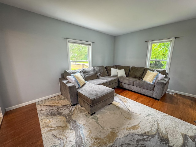 2620 N 184th Ave, Walkerville, MI 49459 - living room featuring wood finished floors
