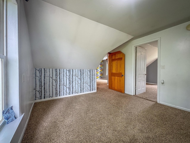 2620 N 184th Ave, Walkerville, MI 49459 - additional living space featuring lofted ceiling and carpet