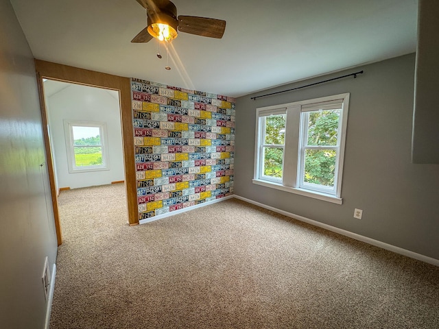 2620 N 184th Ave, Walkerville, MI 49459 - empty room with carpet flooring and ceiling fan