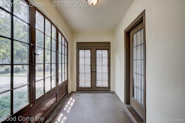 66 Oakdale Blvd, Pleasant Ridge, MI 48069 - unfurnished sunroom with french doors
