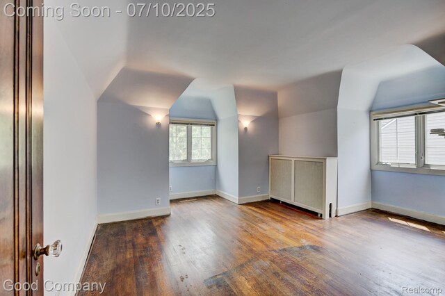 66 Oakdale Blvd, Pleasant Ridge, MI 48069 - additional living space with wood finished floors and vaulted ceiling