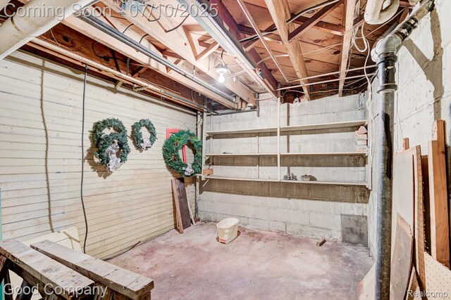 66 Oakdale Blvd, Pleasant Ridge, MI 48069 - view of unfinished basement