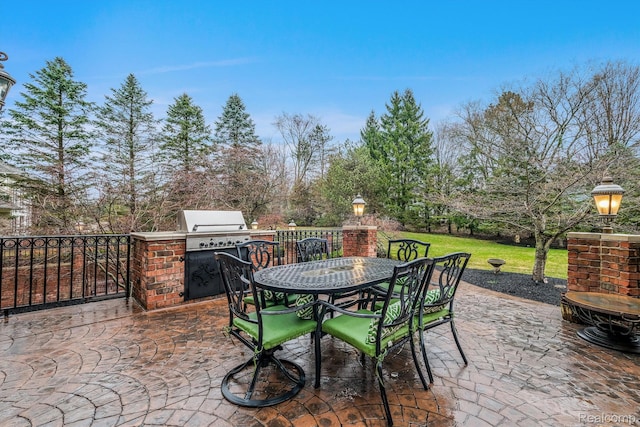 18198 Shelley Pond, Northville, MI 48168 - view of patio / terrace featuring area for grilling and outdoor dining space