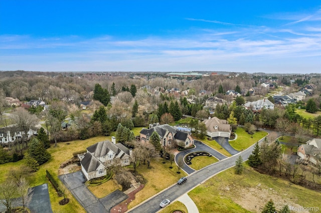 18198 Shelley Pond, Northville, MI 48168 - aerial view of property's location featuring nearby suburban area