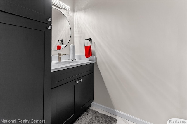 1306 Bishops Ter, Wixom, MI 48393 - bathroom featuring vanity and baseboards