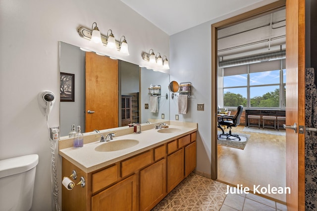 930 Washington Ave Unit 5C, Muskegon, MI 49441 - full bathroom with double vanity and tile patterned flooring