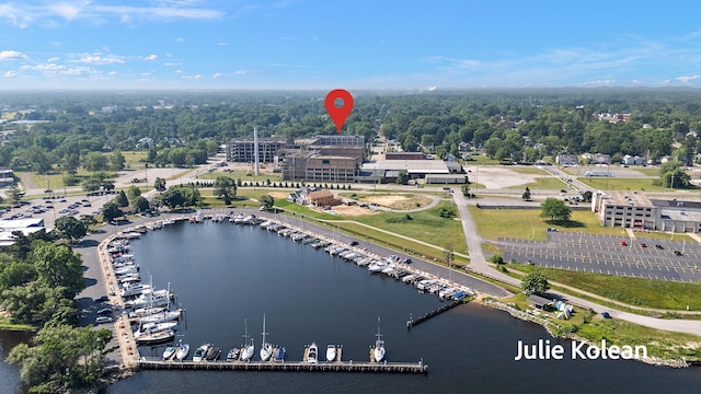 930 Washington Ave Unit 5C, Muskegon, MI 49441 - aerial view of a large body of water