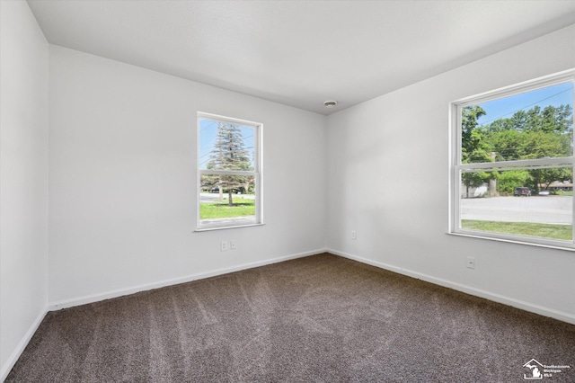 1107 W Temperance Rd, Temperance, MI 48182 - empty room featuring healthy amount of natural light and dark carpet