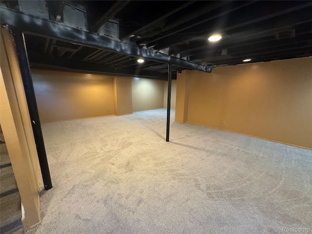 28330 Lahser Rd, Southfield, MI 48034 - finished below grade area featuring carpet flooring