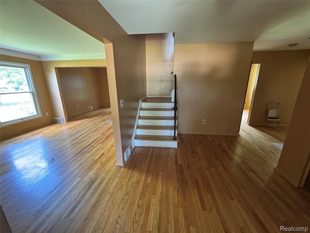 28330 Lahser Rd, Southfield, MI 48034 - staircase with wood finished floors