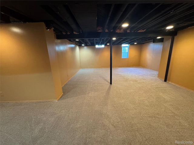 28330 Lahser Rd, Southfield, MI 48034 - below grade area featuring carpet floors