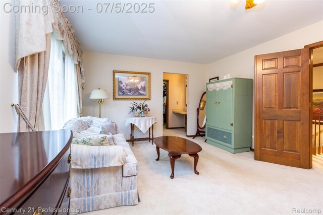 6626 Lake Pointe, Shelby Twp, MI 48317 - sitting room featuring light colored carpet