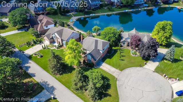 6626 Lake Pointe, Shelby Twp, MI 48317 - aerial perspective of suburban area featuring a large body of water