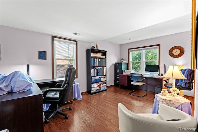 20213 Whitby Dr, Livonia, MI 48152 - office with wood finished floors and baseboards