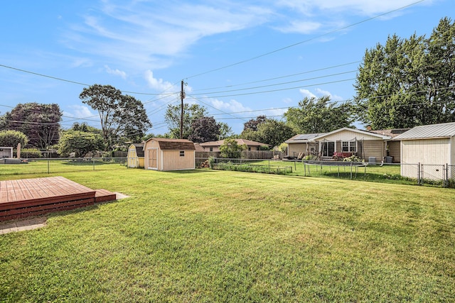 981 Vinewood Dr, Saint Joseph, MI 49085 - fenced backyard featuring a shed and a deck