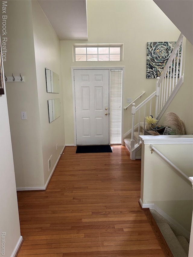 38351 Churchill, Farmington Hills, MI 48331 - entryway featuring wood finished floors and stairway