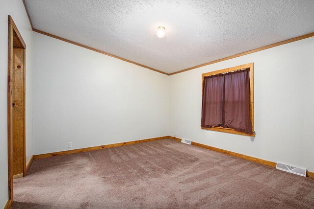 2919 N US Highway 31, Niles, MI 49120 - unfurnished room featuring ornamental molding, carpet flooring, and a textured ceiling