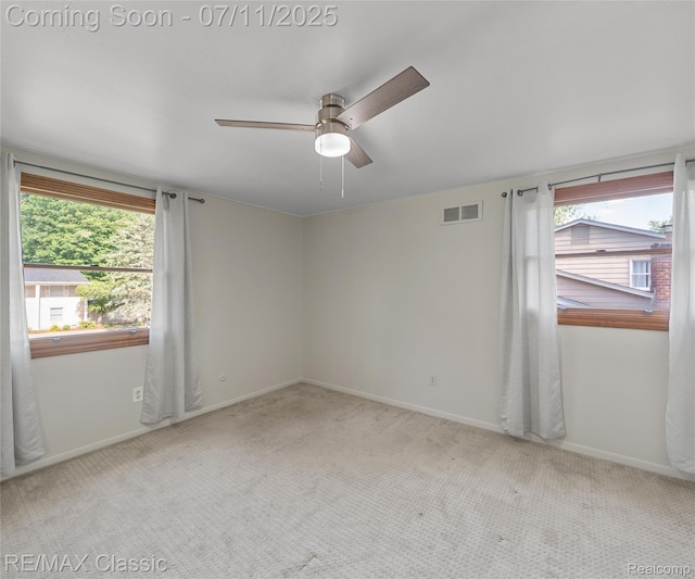 25067 Skye Dr, Farmington Hills, MI 48336 - carpeted spare room featuring healthy amount of natural light and a ceiling fan