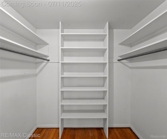 25067 Skye Dr, Farmington Hills, MI 48336 - walk in closet featuring wood finished floors
