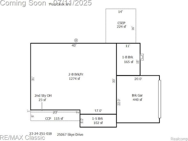 25067 Skye Dr, Farmington Hills, MI 48336 - view of floor plan / room layout