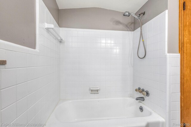 17237 Philomene Blvd, Allen Park, MI 48101 - full bathroom with bathtub / shower combination and wainscoting