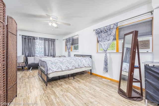 17237 Philomene Blvd, Allen Park, MI 48101 - bedroom featuring wood-type flooring and a ceiling fan