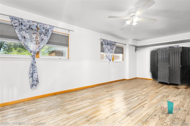 17237 Philomene Blvd, Allen Park, MI 48101 - empty room with wood-type flooring and ceiling fan