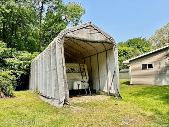 2243 Sunnyside Rd, Kimball, MI 48074 - view of outdoor structure featuring a carport