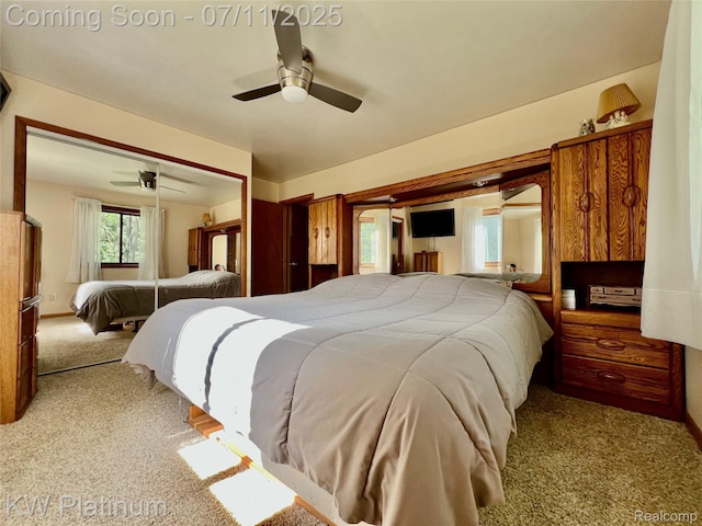 2243 Sunnyside Rd, Kimball, MI 48074 - bedroom featuring carpet floors and ceiling fan