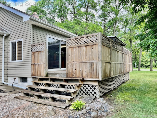 2243 Sunnyside Rd, Kimball, MI 48074 - entrance to property with a lawn and a chimney