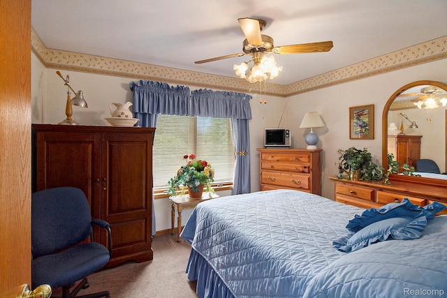 10363 E Bristol Rd, Davison, MI 48423 - carpeted bedroom featuring ceiling fan