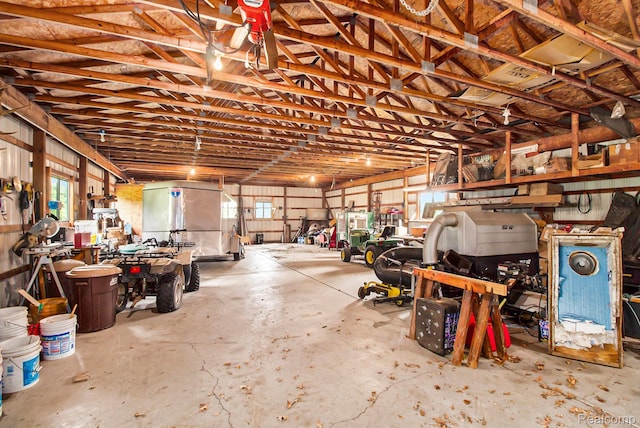 10363 E Bristol Rd, Davison, MI 48423 - garage with a workshop area
