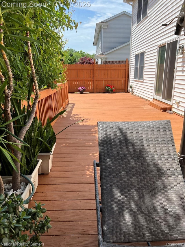38443 Meghan Ln, Westland, MI 48185 - wooden deck featuring a fenced backyard