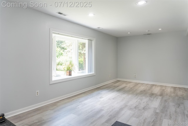 14778 Harrison St, Livonia, MI 48154 - spare room with recessed lighting and light wood-style flooring