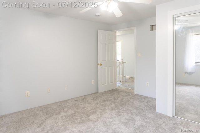 14778 Harrison St, Livonia, MI 48154 - carpeted empty room featuring ceiling fan and a smoke detector