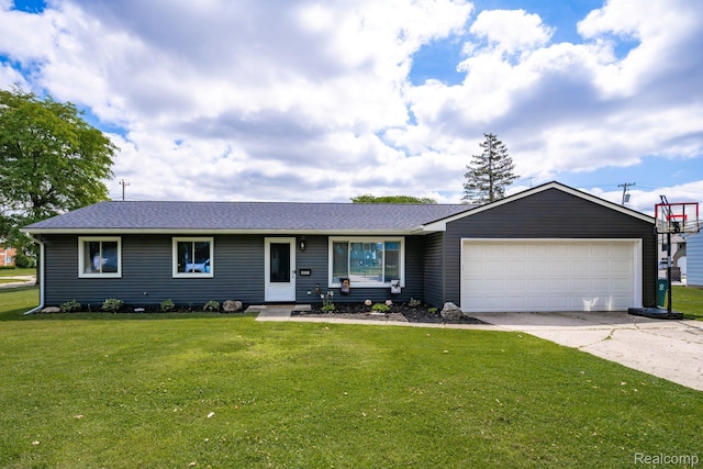 803 S Dayton St, Davison, MI 48423 - single story home featuring an attached garage, a front yard, driveway, and roof with shingles