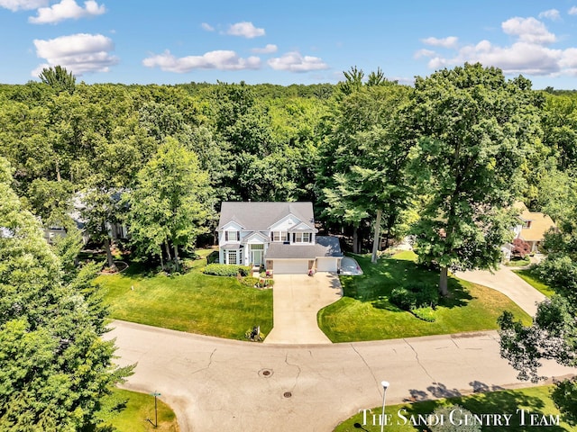 13400 Ravine View Dr, Grand Haven, MI 49417 - view of subject property with a forest