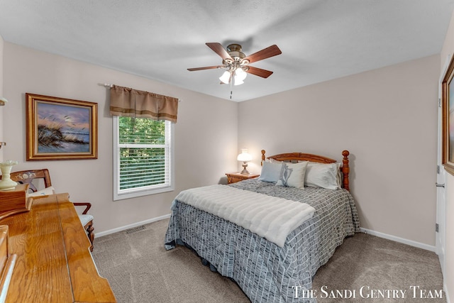 13400 Ravine View Dr, Grand Haven, MI 49417 - bedroom with carpet flooring and ceiling fan