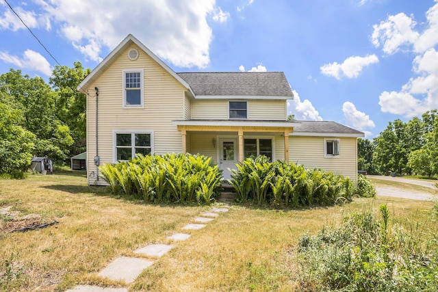3345 Harmony Rd, Hopkins, MI 49328 - view of front facade with a front lawn and roof with shingles